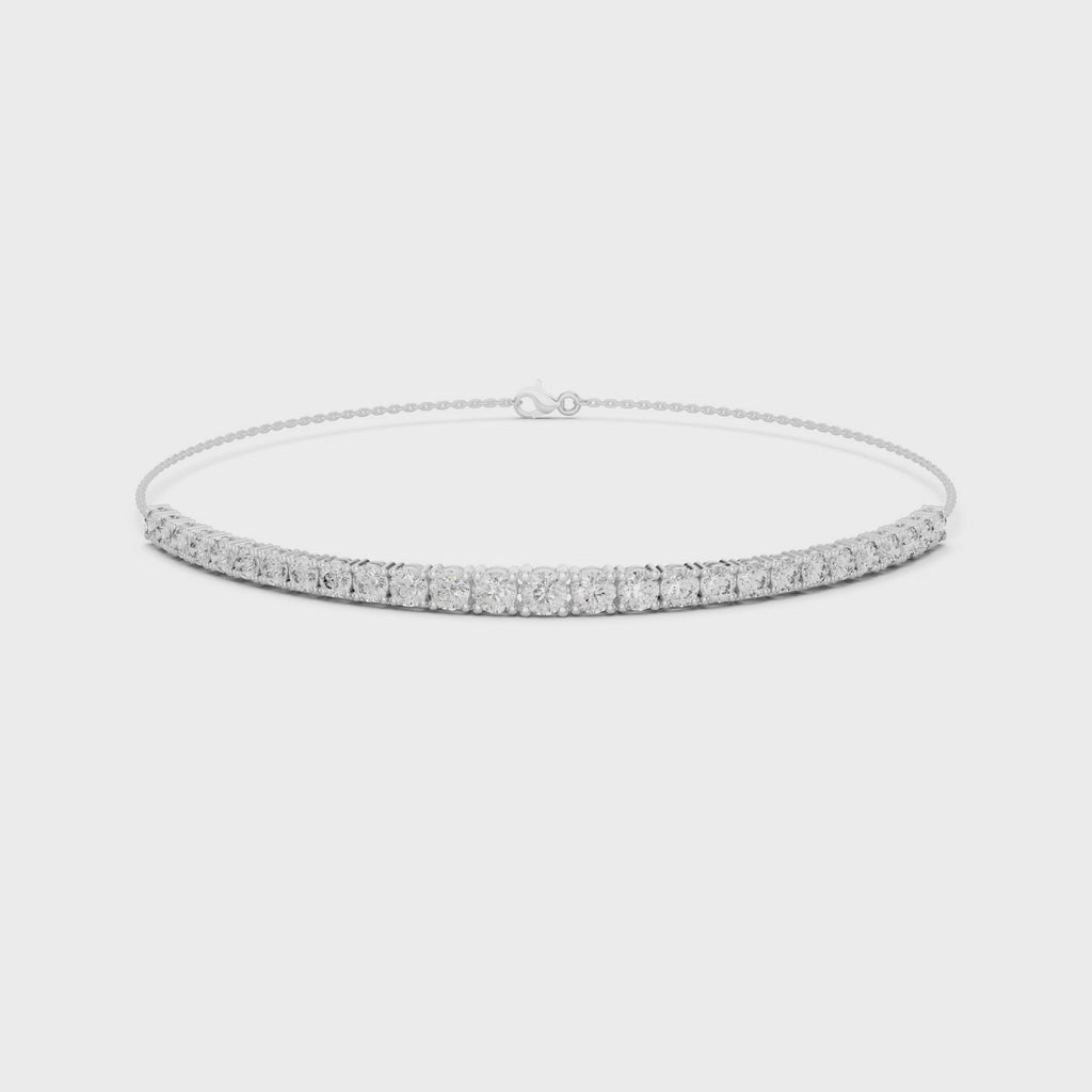 Graduated Lab Grown Diamond Tennis Bracelet