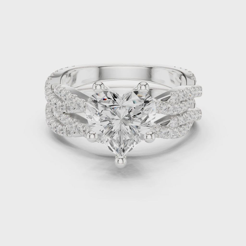 Heart Cut Diamond Engagement Ring