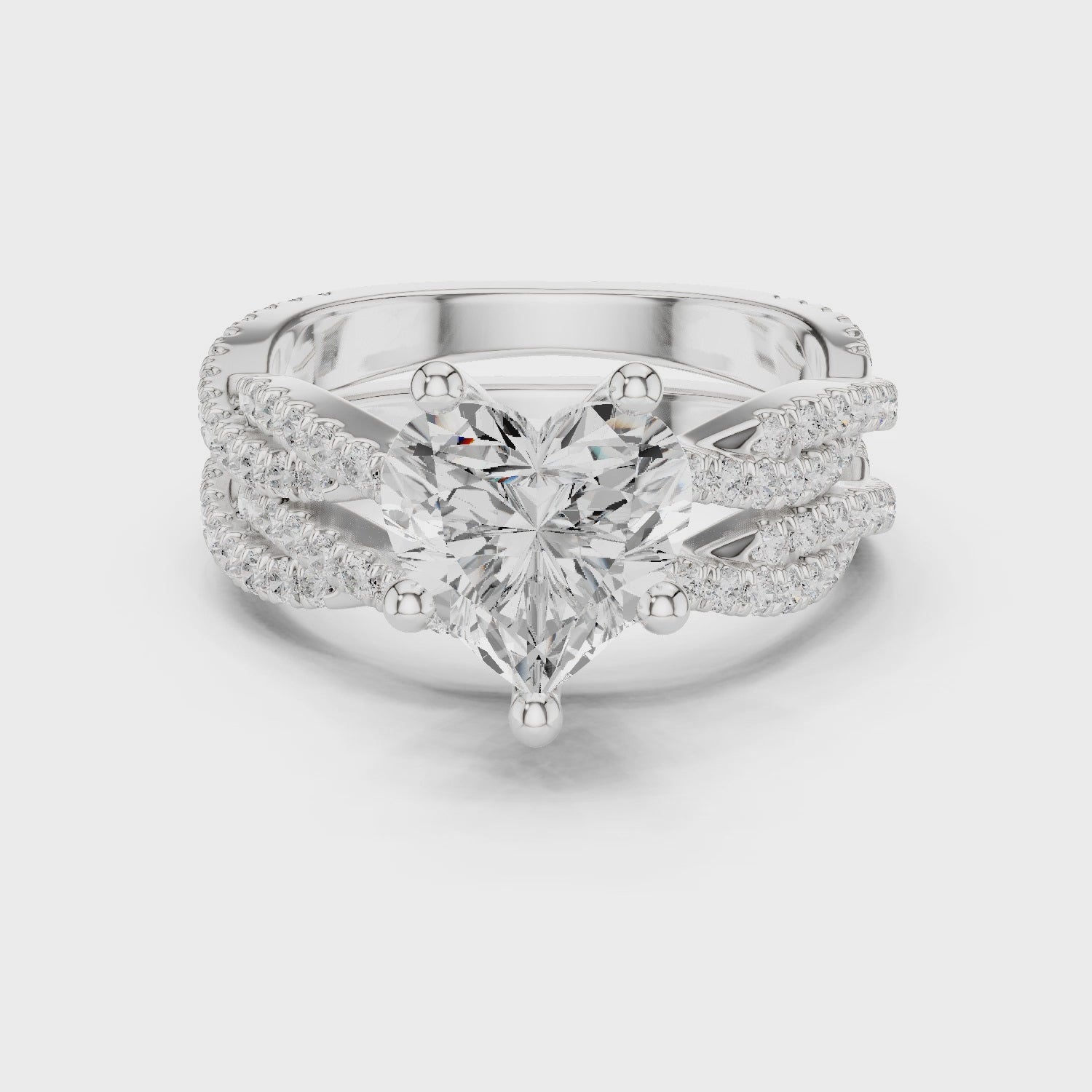 Heart Cut Diamond Engagement Ring