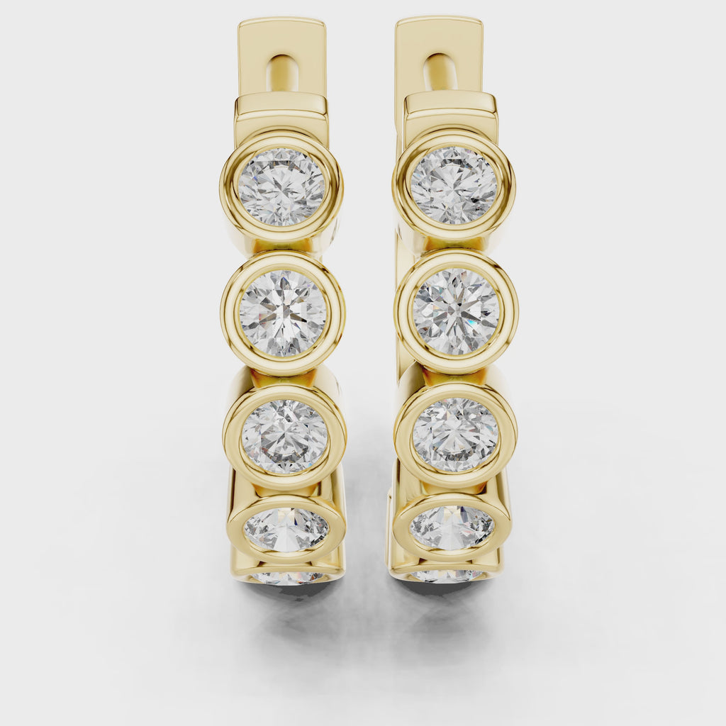 Round Hoop Earrings