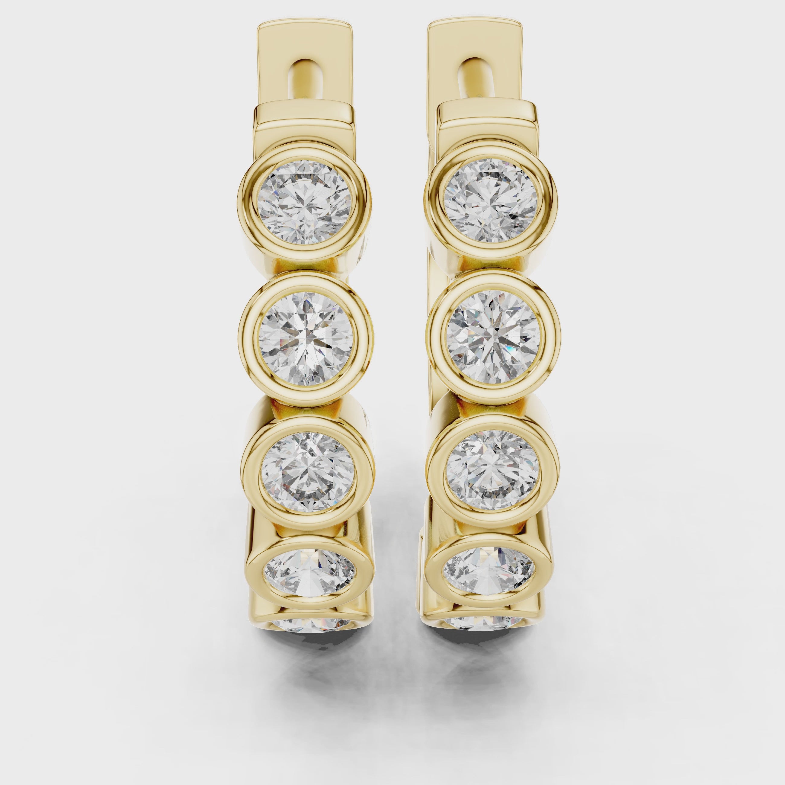 Round Hoop Earrings