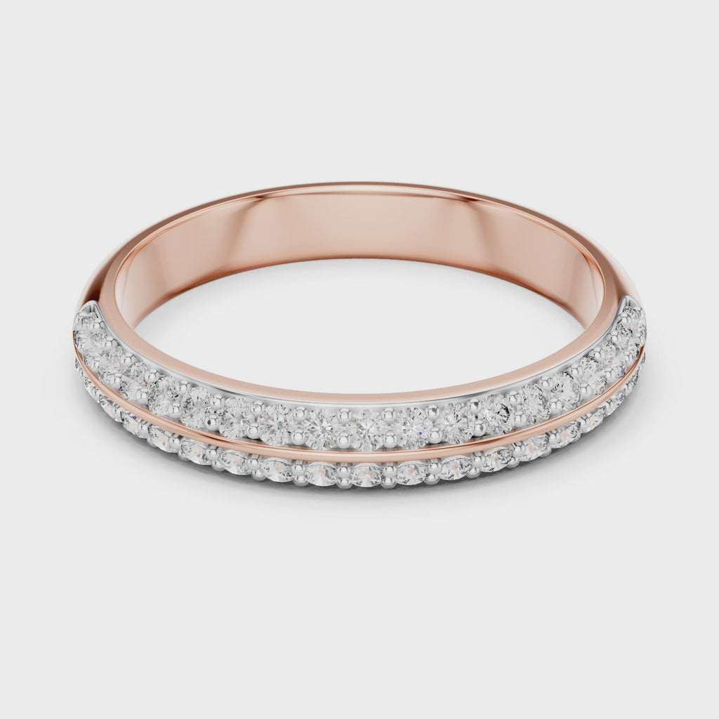Half Eternity Wedding Band Ring