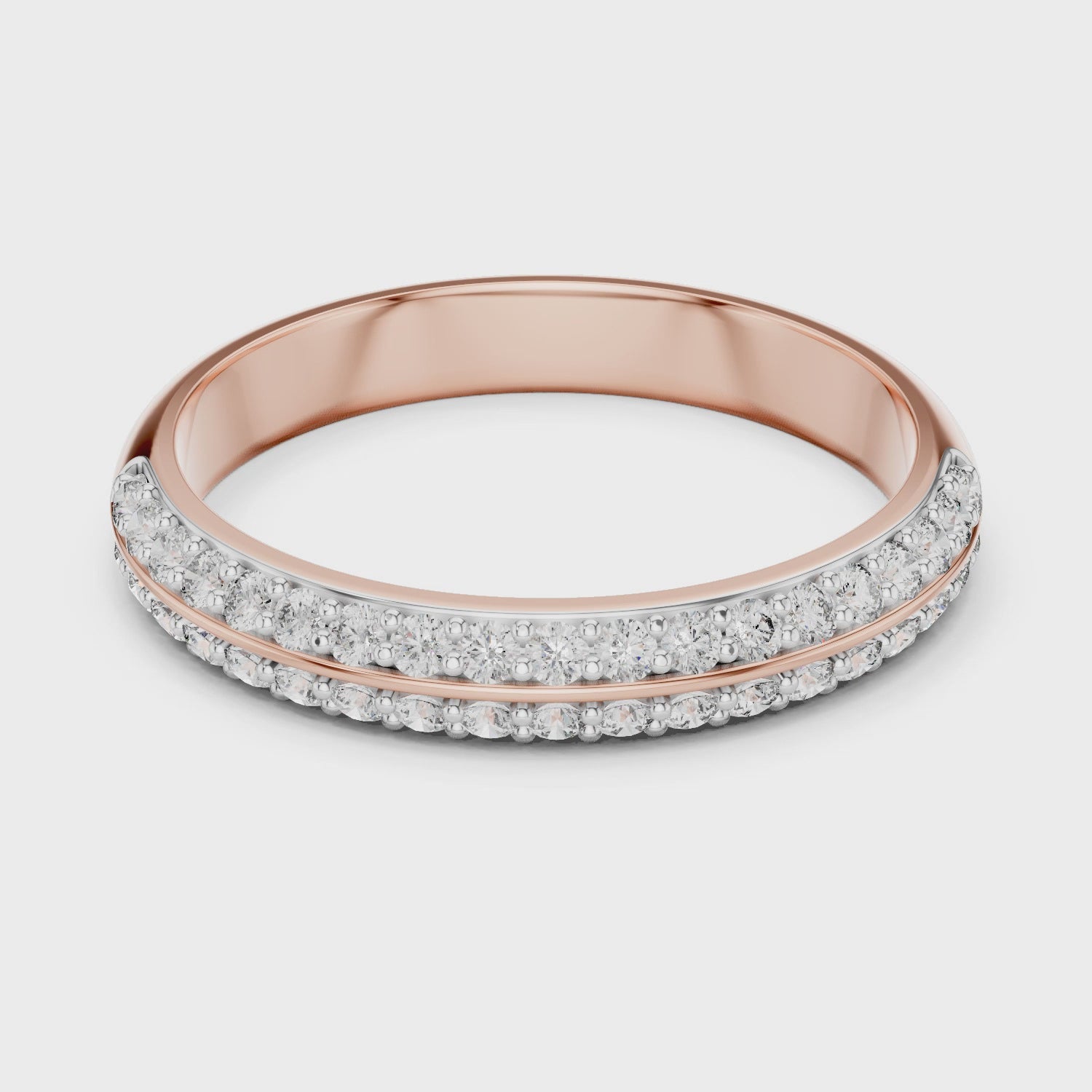 Half Eternity Wedding Band Ring