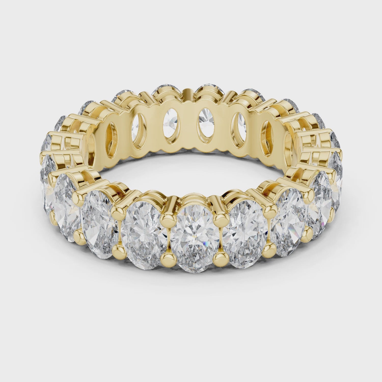 Oval Lab Grown Diamond Eternity Band