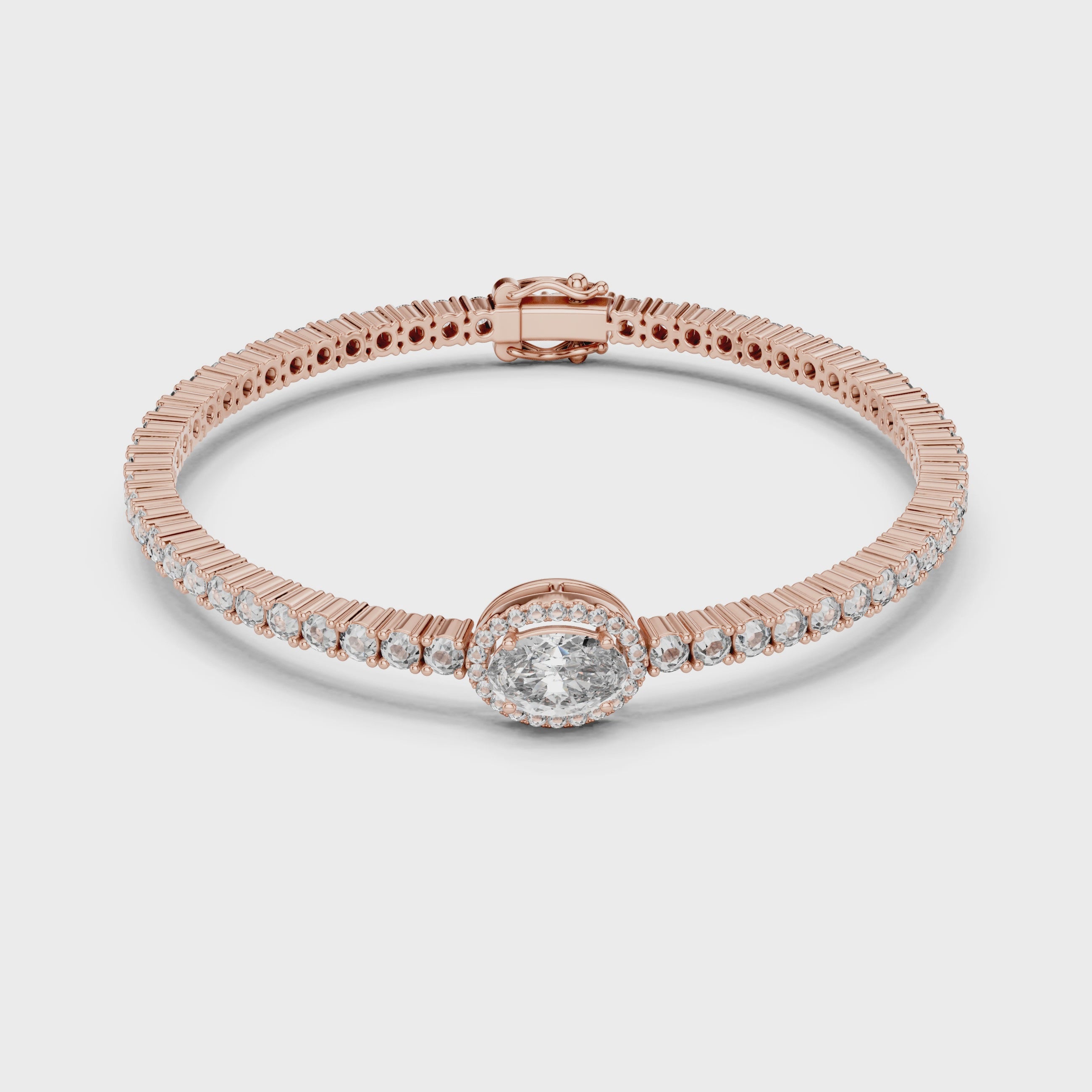 East West Oval Tennis Bangle