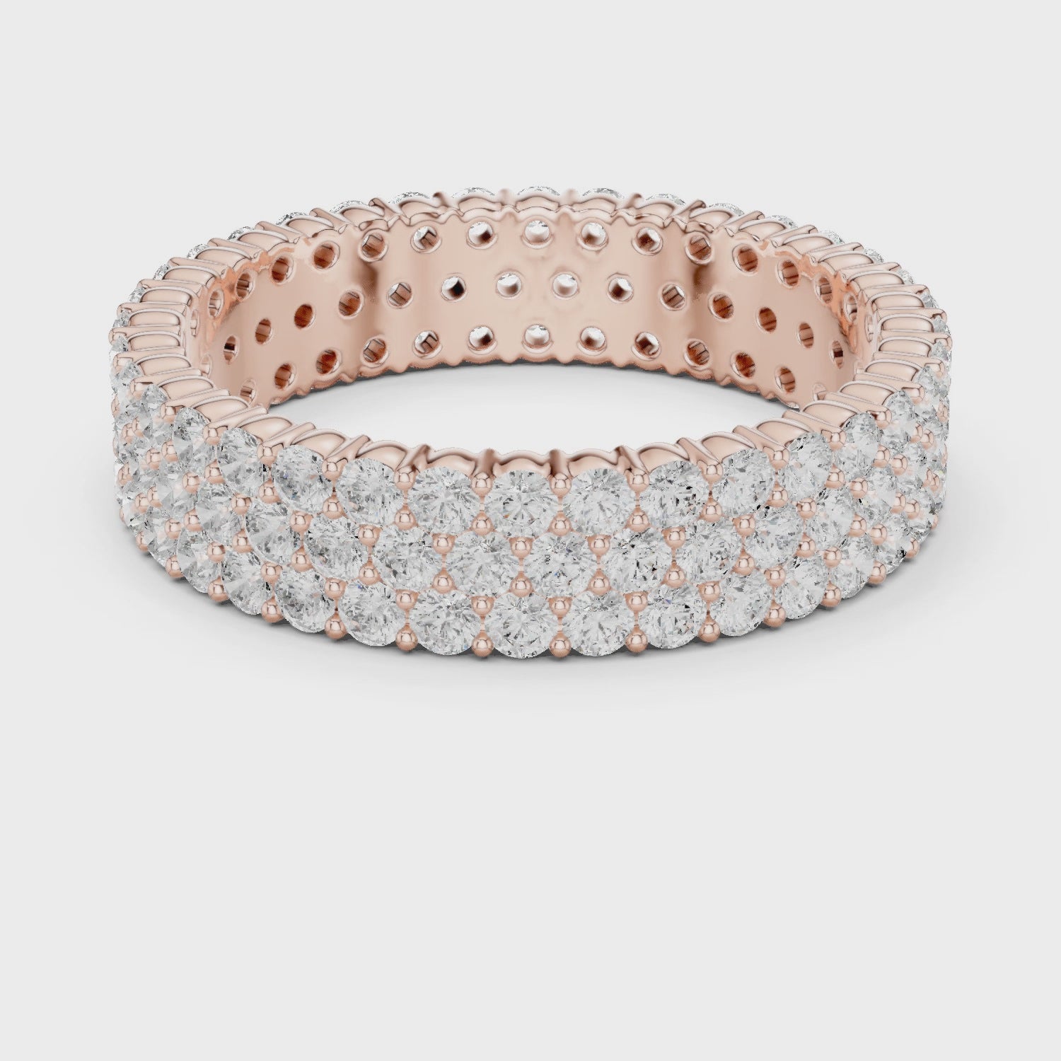 Round Diamond Full Eternity Ring