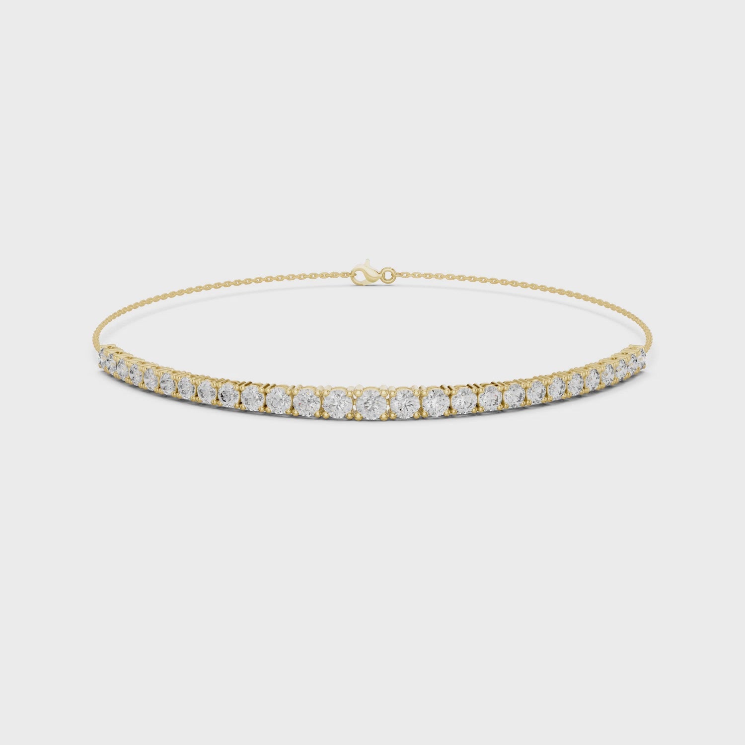 Graduated Lab Grown Diamond Tennis Bracelet