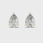 Pear Diamond Stud Earrings