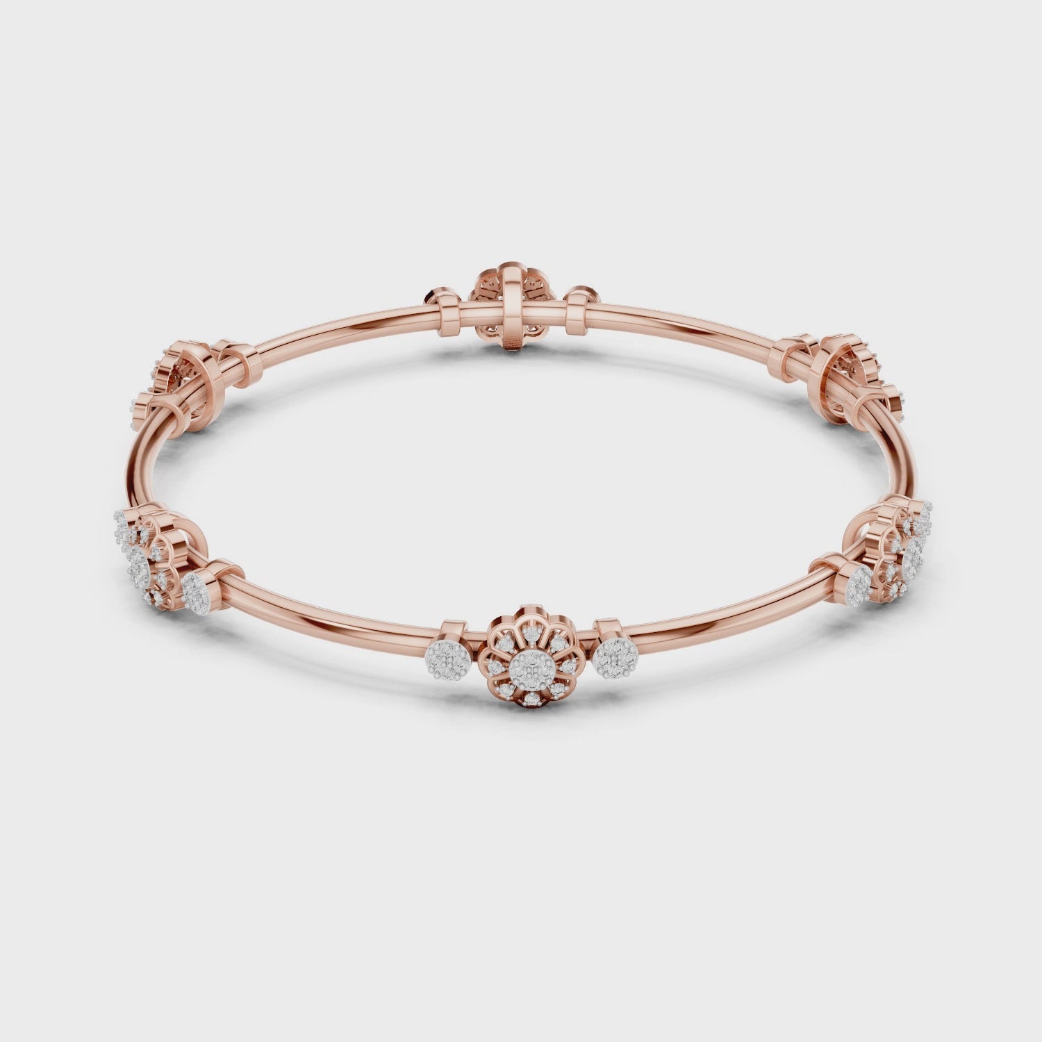 Cluster Diamond Bangle
