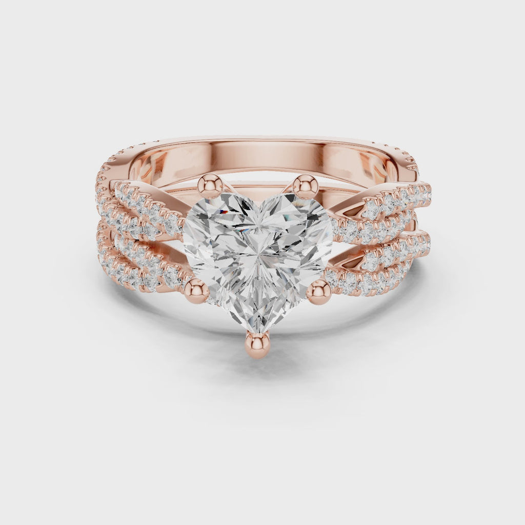 Heart Cut Diamond Engagement Ring