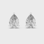 Pear Diamond Stud Earrings