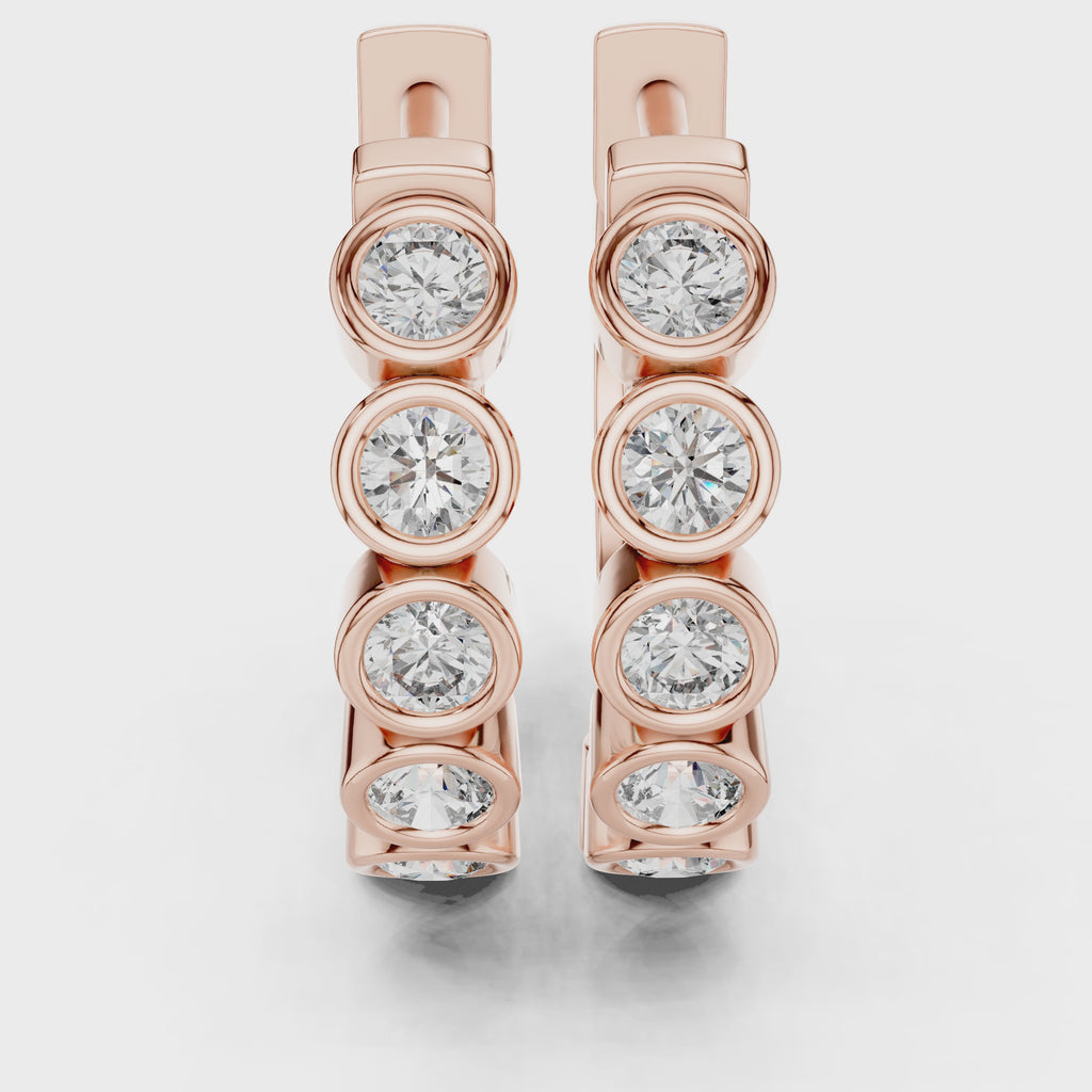 Round Hoop Earrings