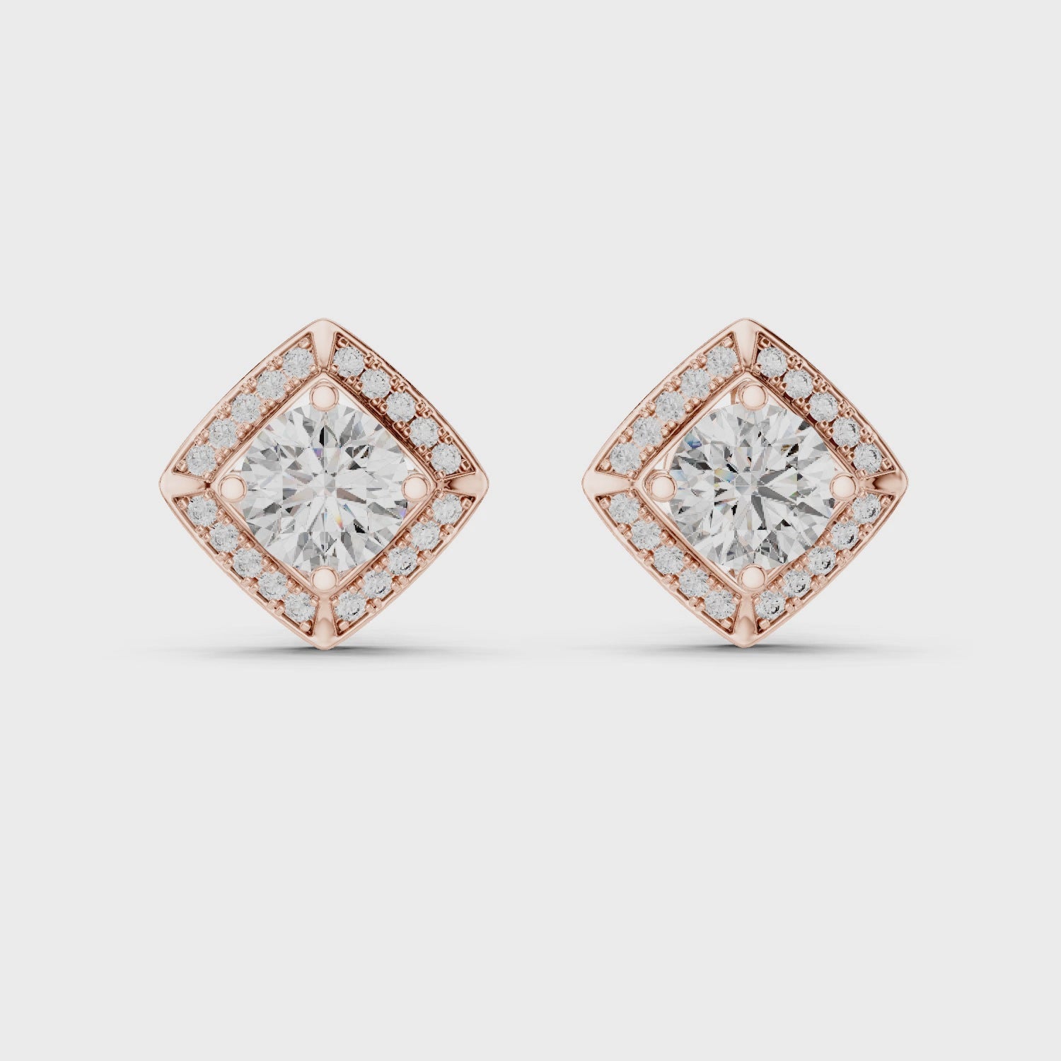 Fancy Diamond Stud Earrings