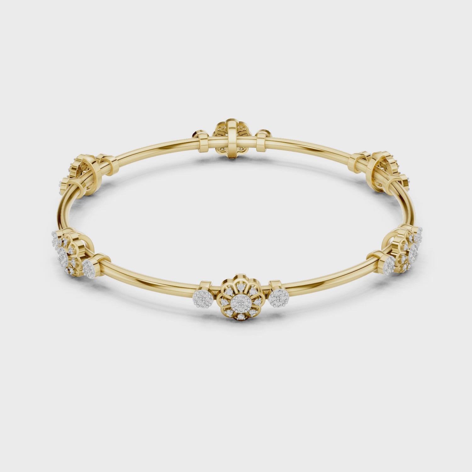 Cluster Diamond Bangle