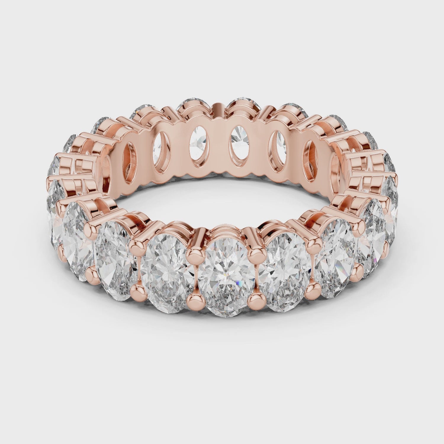 Oval Lab Grown Diamond Eternity Band