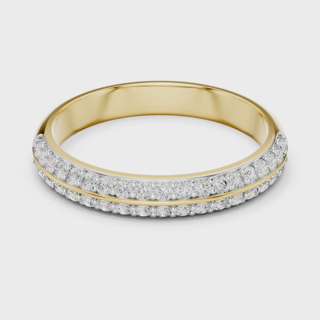 Half Eternity Wedding Band Ring