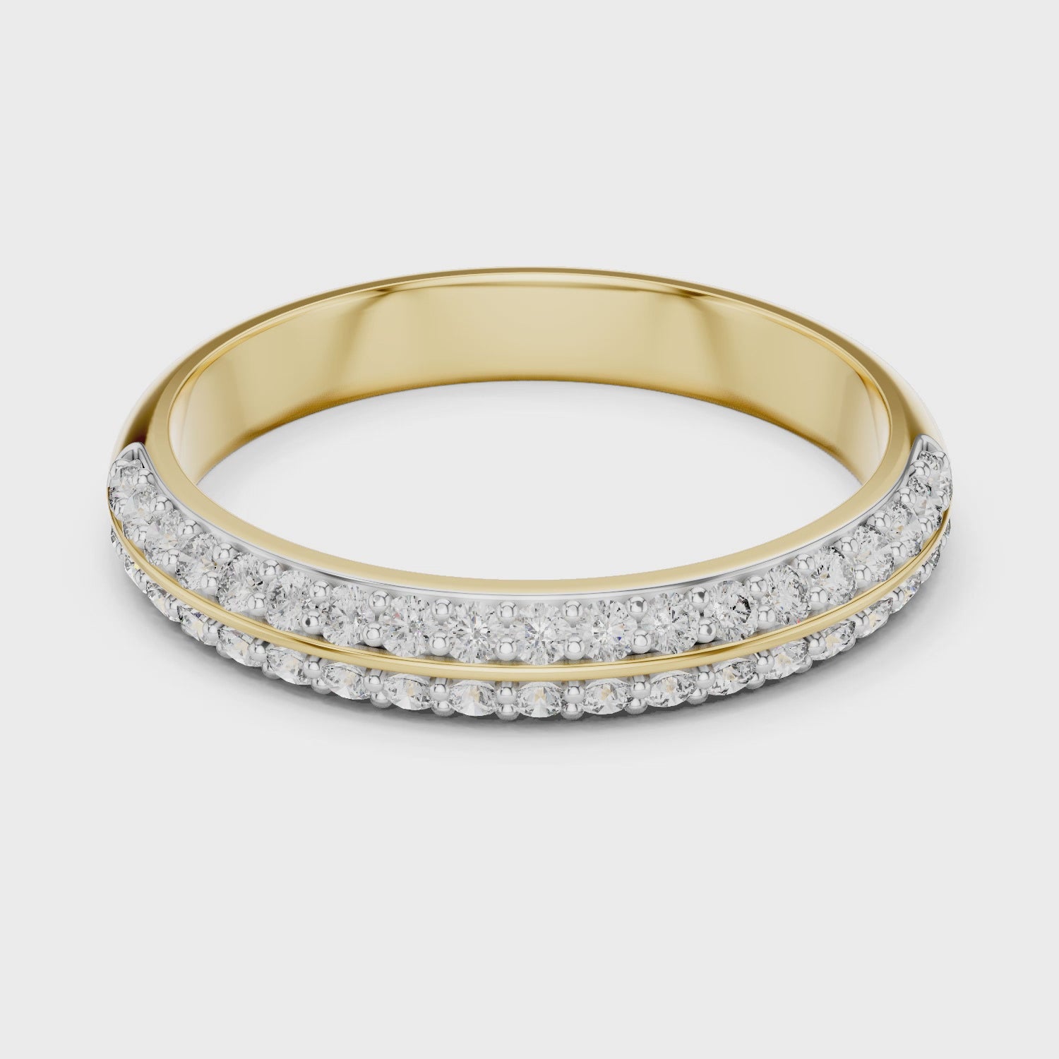 Half Eternity Wedding Band Ring