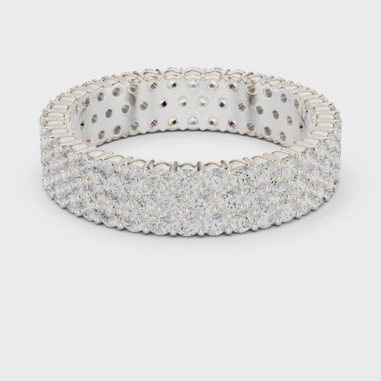 Round Diamond Full Eternity Ring