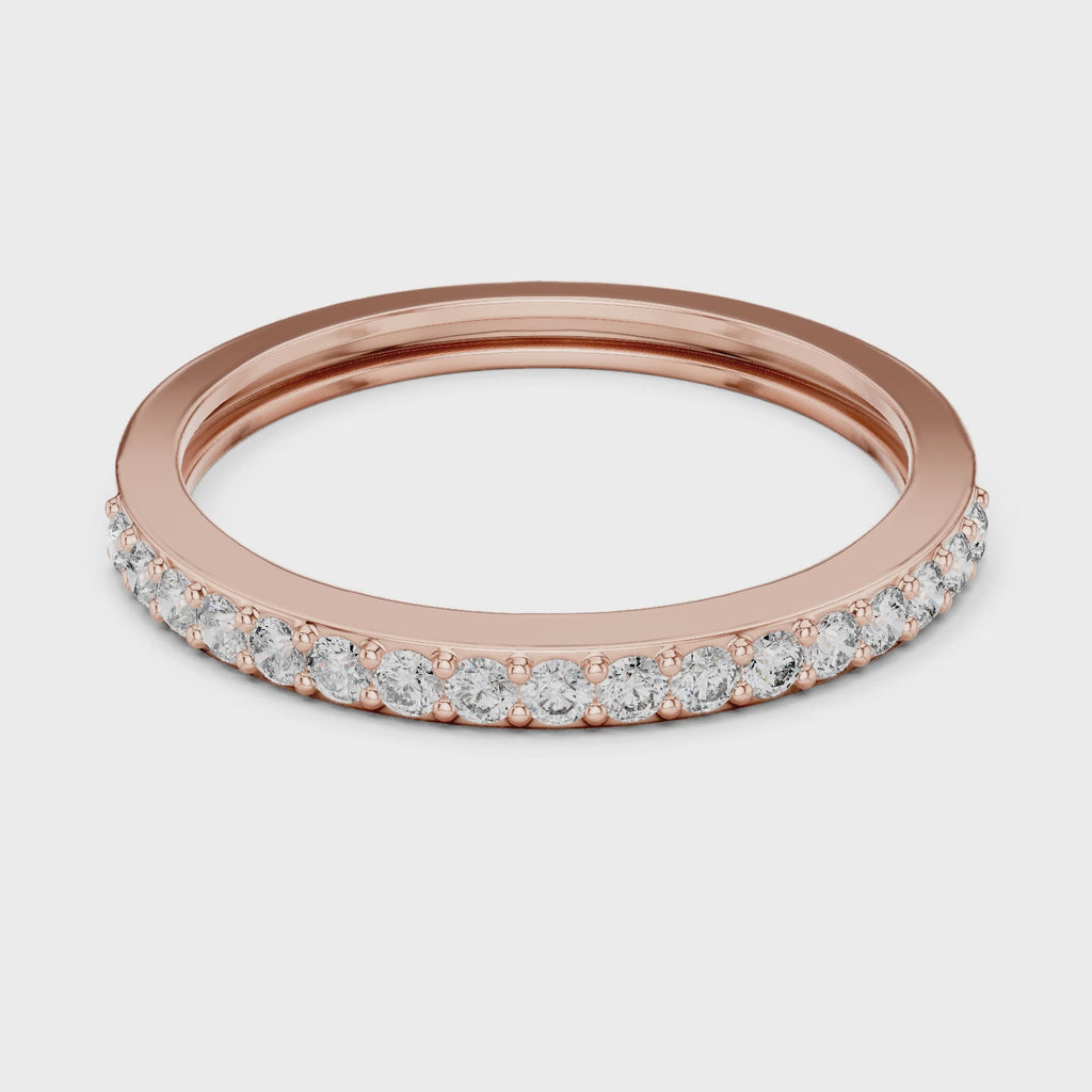 Half Eternity Wedding Band Ring