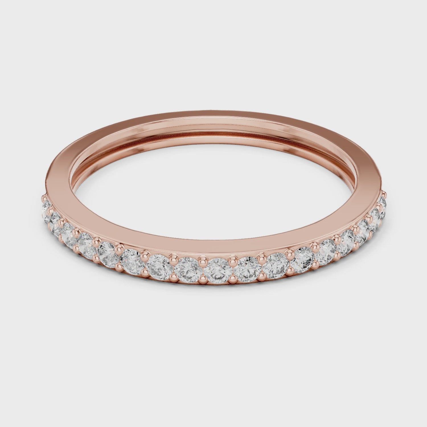 Half Eternity Wedding Band Ring