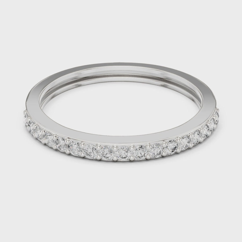 Half Eternity Wedding Band Ring