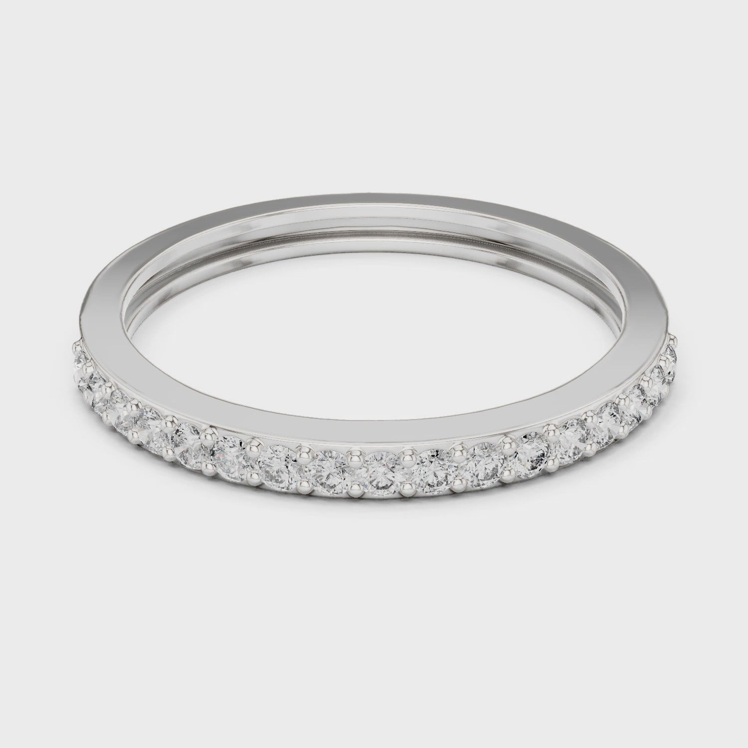 Half Eternity Wedding Band Ring