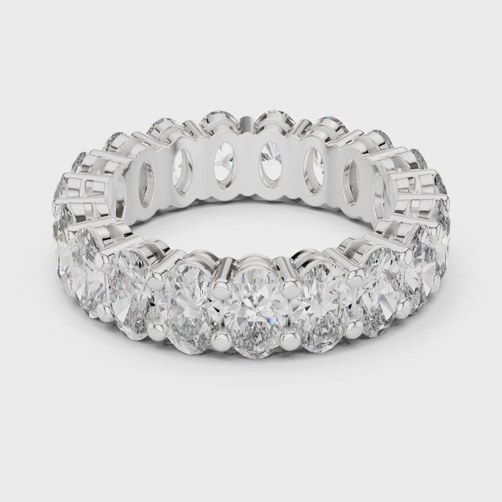 Oval Lab Grown Diamond Eternity Band
