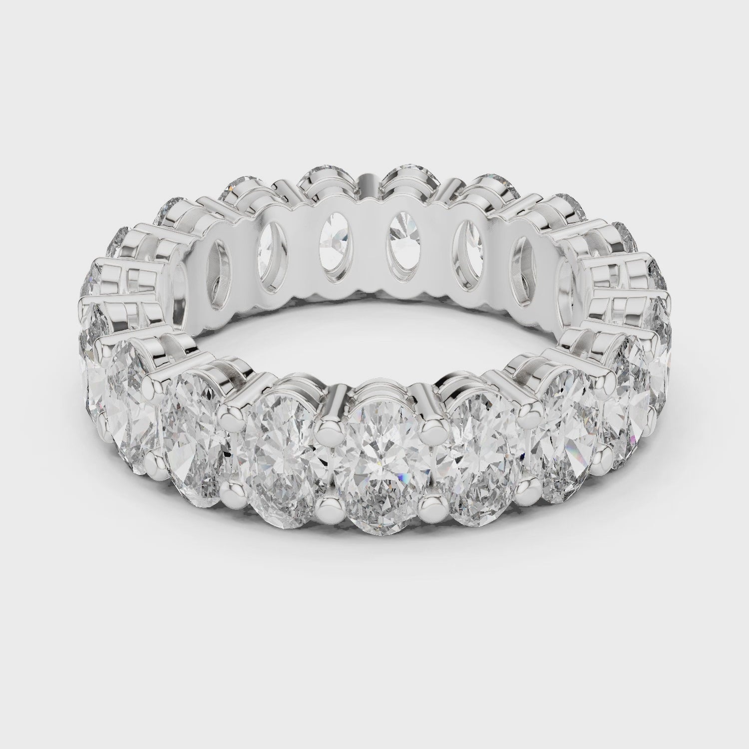 Oval Lab Grown Diamond Eternity Band