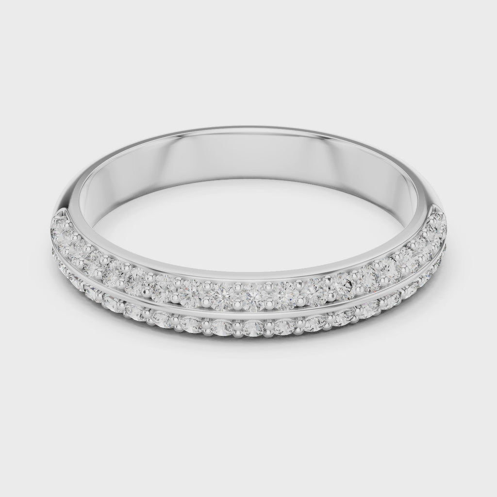Half Eternity Wedding Band Ring
