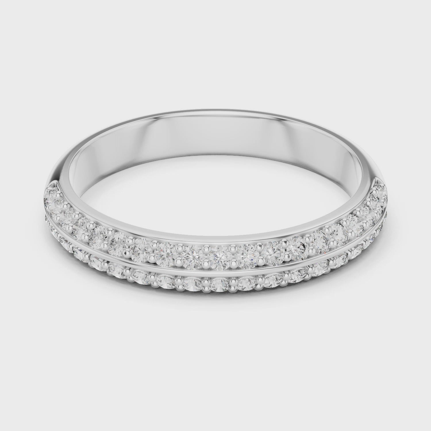 Half Eternity Wedding Band Ring