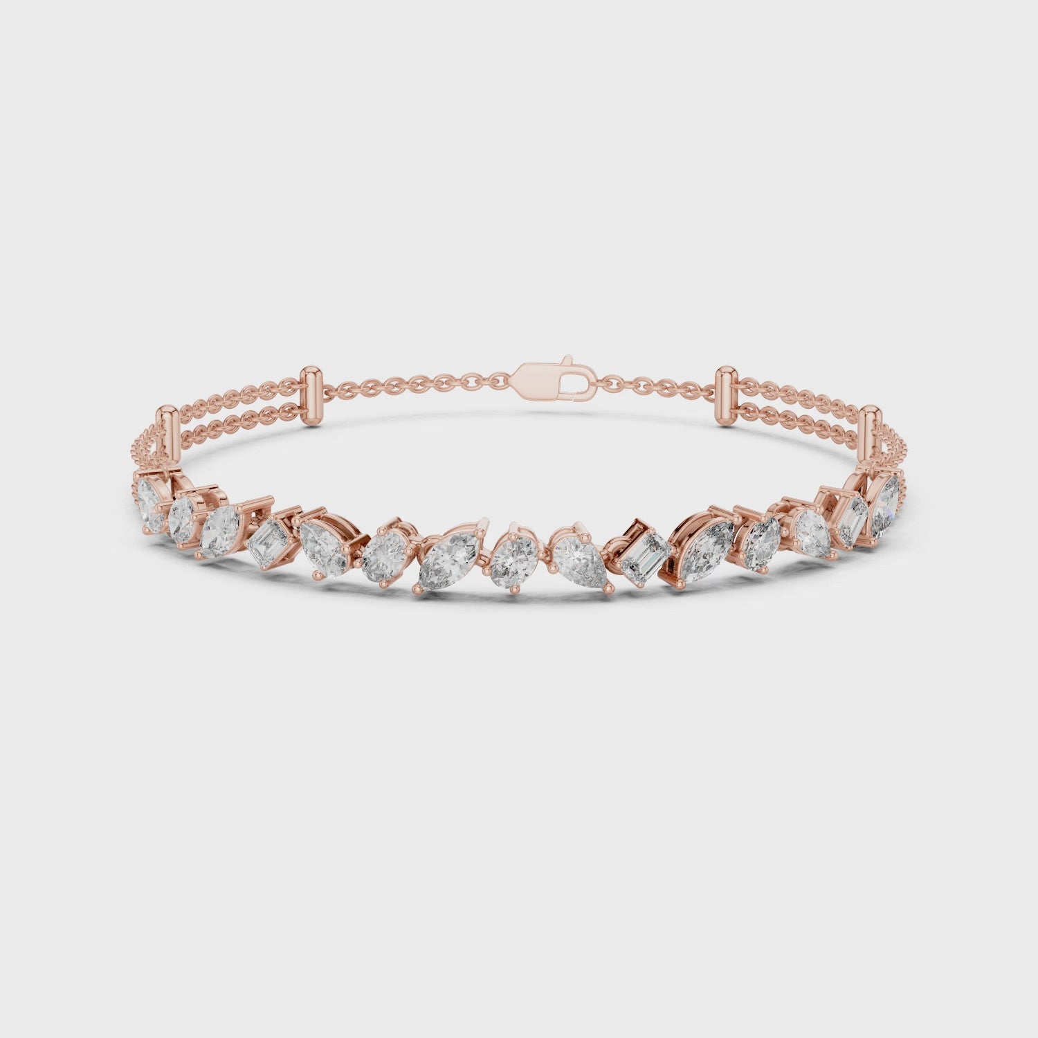 Mixed Shape Diamond Bracelet