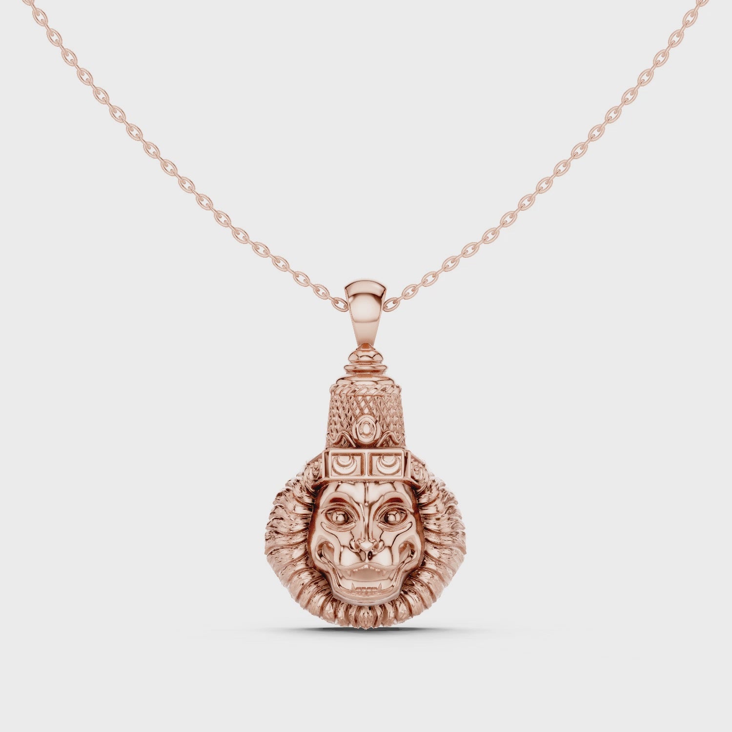 Lion Head Pendant Necklace
